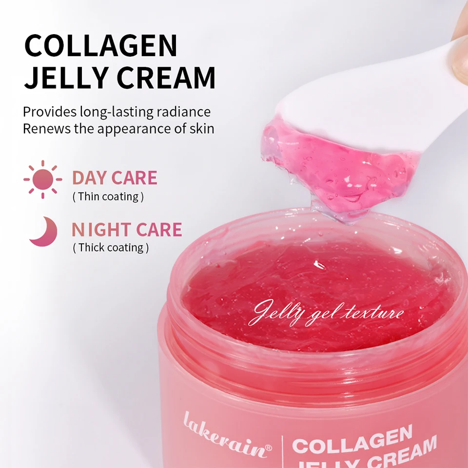 Deep Hydrating Collagen Jelly Cream Moisturizing Tightening Soothing Anti-Aging Firmness Hydration Cream Skincare Cosmetics