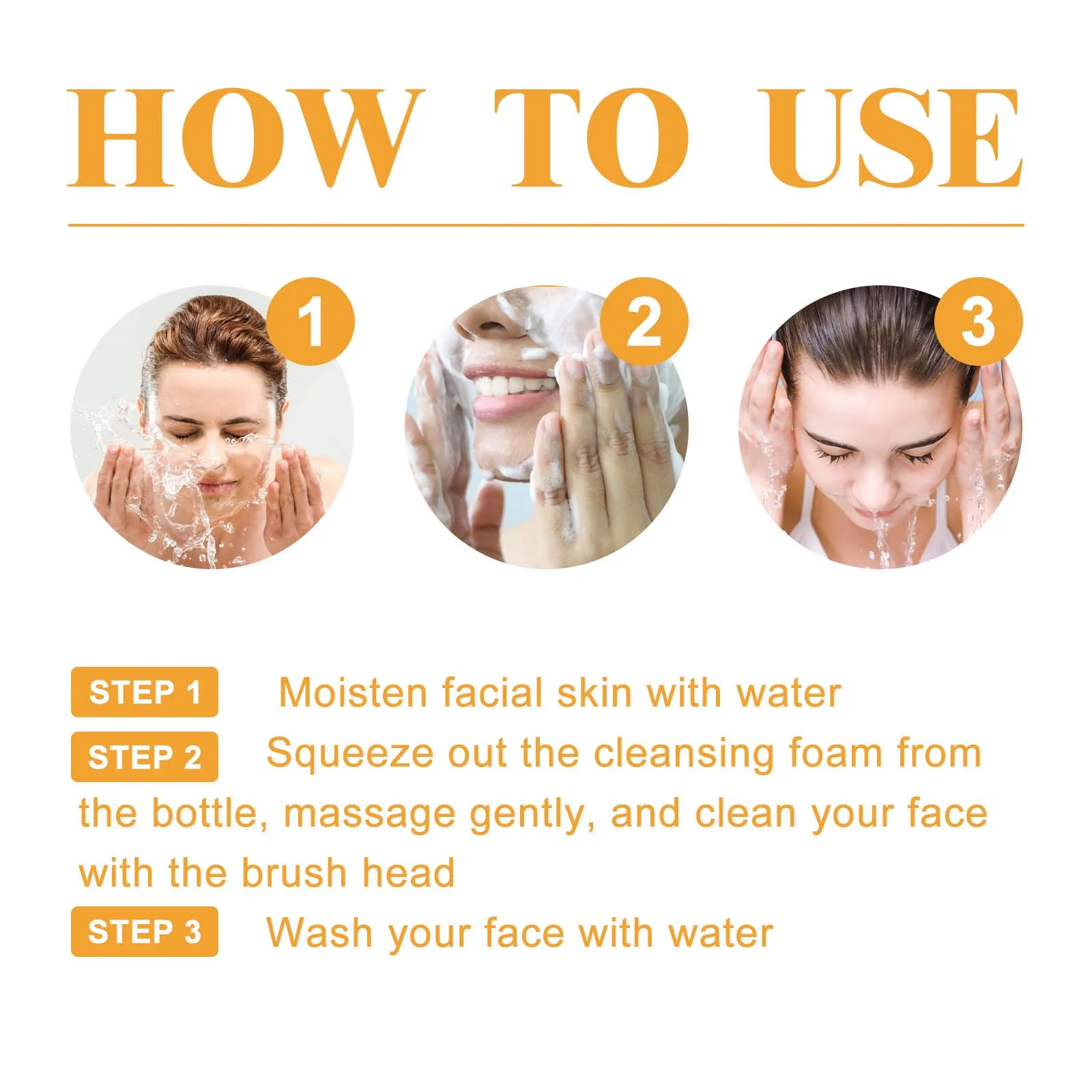 Turmeric Cleanser Face Wash Kojic Acid Exfoliating Deeply Cleanses Skin Maintains Water Oil Balance Remove Dirt Oil Control