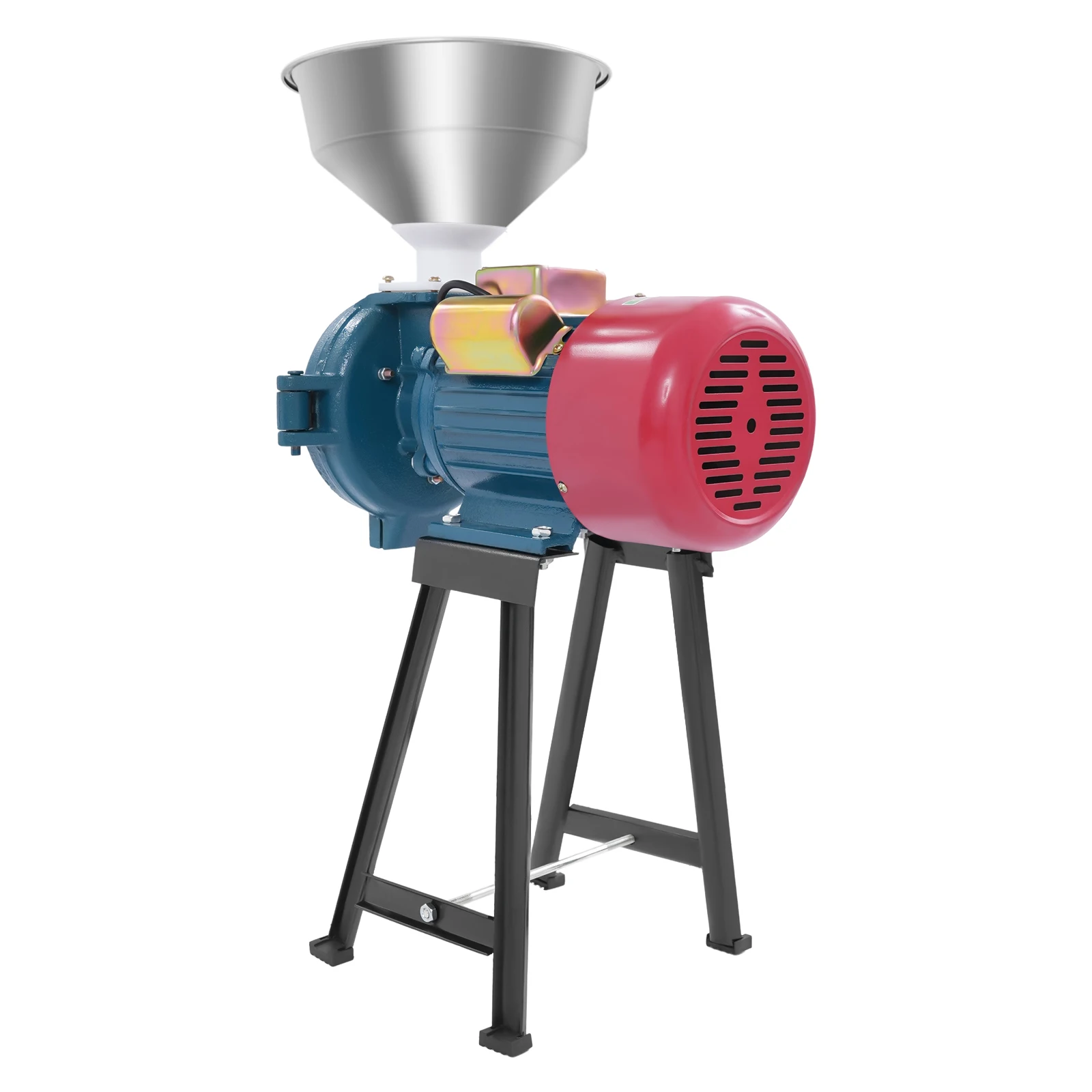 2200W Electric Grain Grinder, Commercial Mill Cereal Grinding Machine 60 Mesh Adjustable for Corn Coffee Herbs Spices