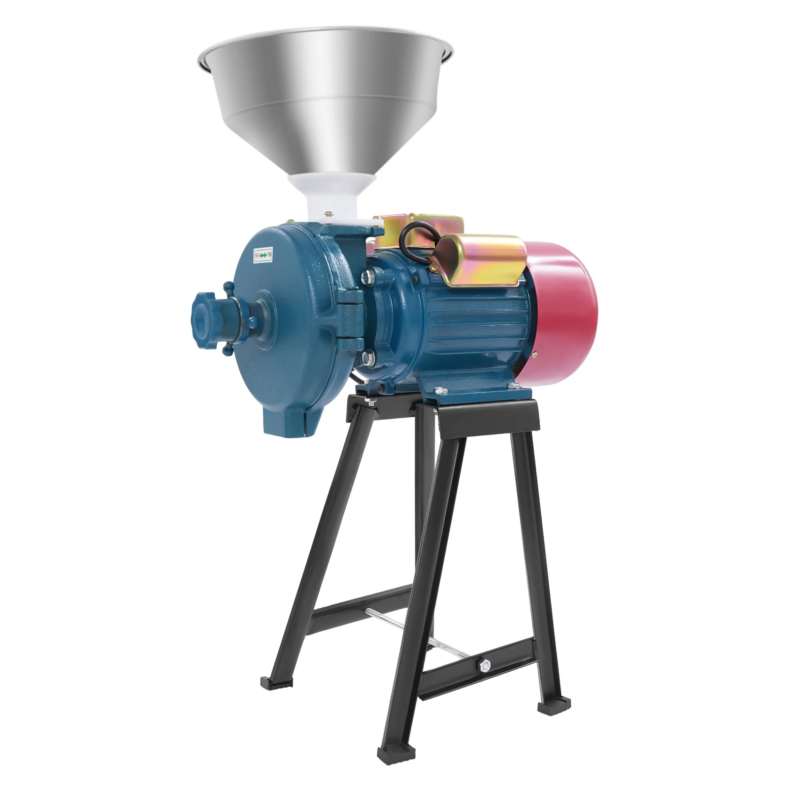 2200W Electric Grain Grinder, Commercial Mill Cereal Grinding Machine 60 Mesh Adjustable for Corn Coffee Herbs Spices