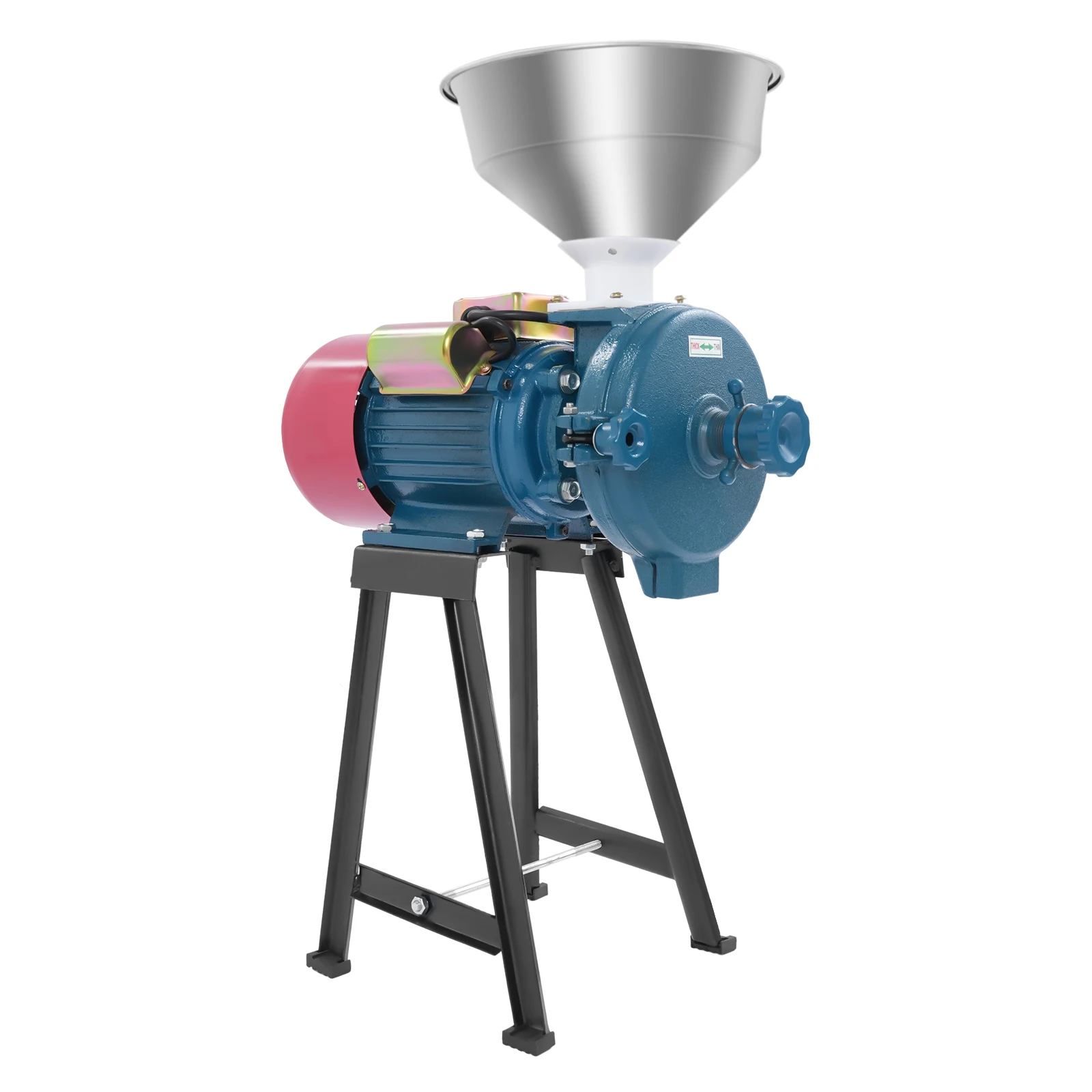 2200W Electric Grain Grinder, Commercial Mill Cereal Grinding Machine 60 Mesh Adjustable for Corn Coffee Herbs Spices