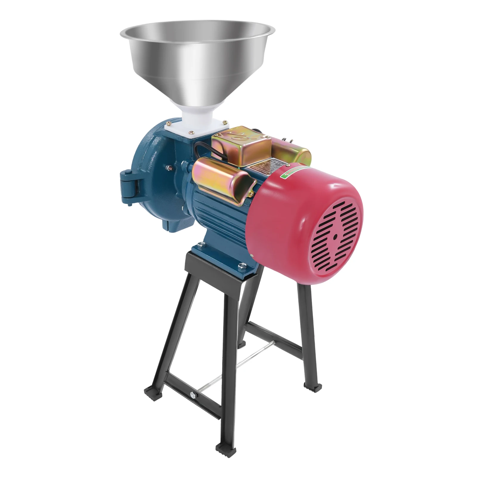 2200W Electric Grain Grinder, Commercial Mill Cereal Grinding Machine 60 Mesh Adjustable for Corn Coffee Herbs Spices
