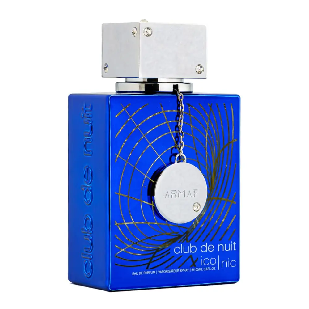 Armaf Club De Nuit Blue Iconic Men's Eau De Parfum Spray 3.6 Ounce Fresh Strong Long-Lasting Grapefruit Amber Aromatic Fragrance