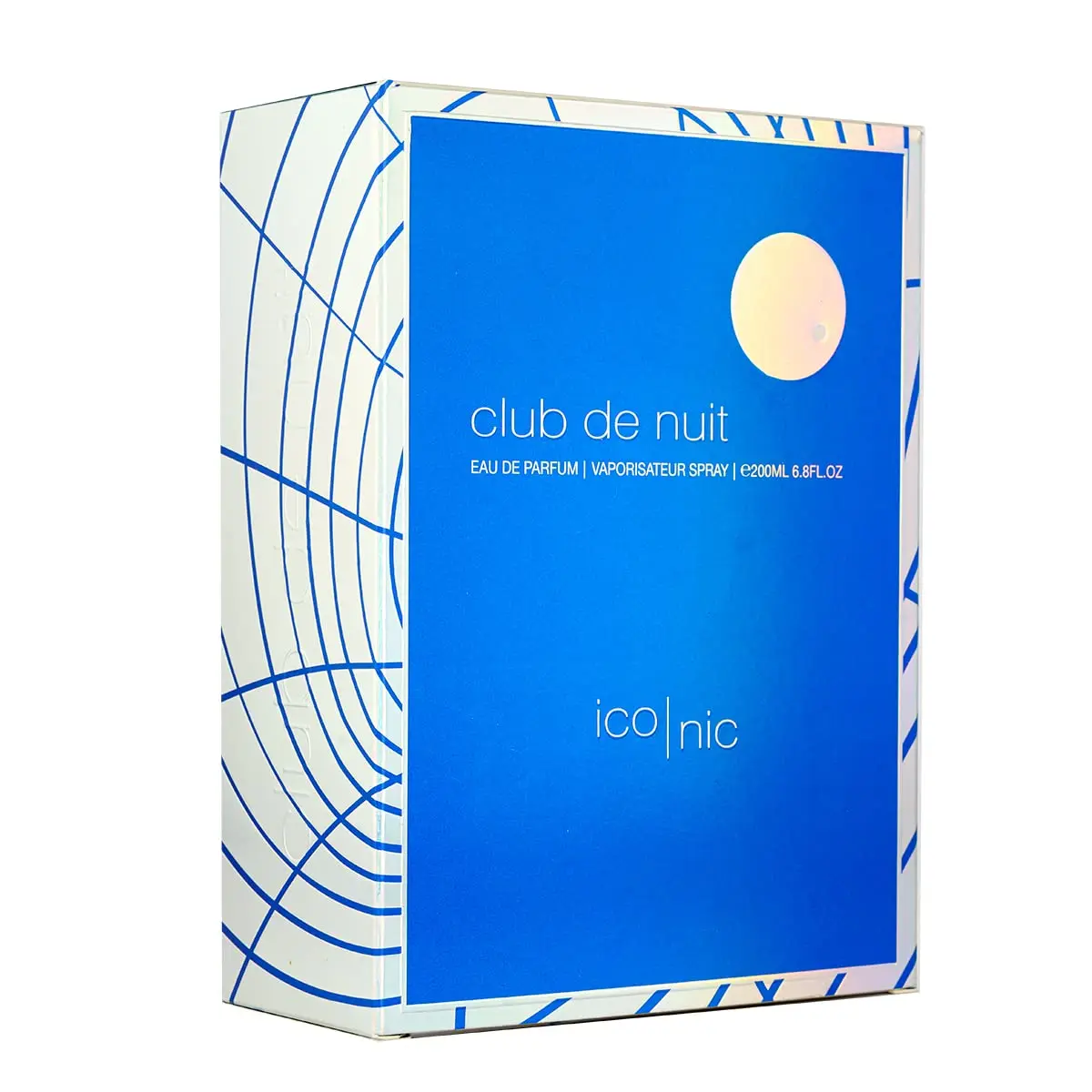 Armaf Club De Nuit Blue Iconic Men's Eau De Parfum Spray 3.6 Ounce Fresh Strong Long-Lasting Grapefruit Amber Aromatic Fragrance