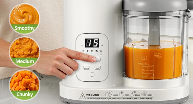 Baby Food Maker Steamer Blender 4 in 1 Auto Steam Blend and Puree Maker Self-Clean for Healthy Baby Toddler Meal Prep BPA-Free
