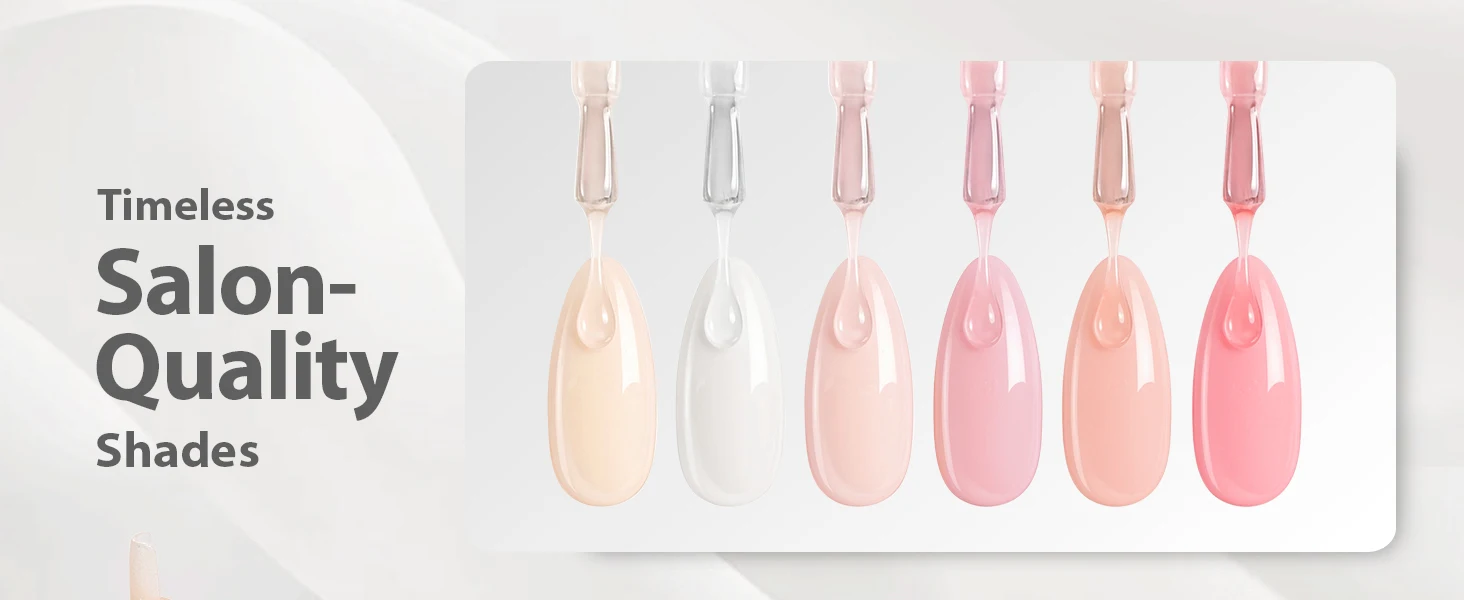 Makartt Pastel Gel Nail Polish Set 6 Colors 15ML One N'Done Spring Summer Baby Blue Green Yellow Purple Red Soak Off UV LED