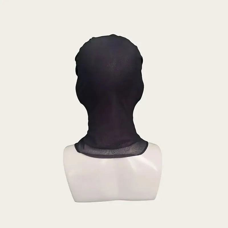 1pcs Funny 3D Printed Full Face Mask with Hair & Expressions, Breathable Mesh Headgear for Halloween & Cosplay, Role Play Costume with Windproof Polyester Fabric for Men & Women, Funny Face Mask, Christmas Party Headwear, Costume Accessories