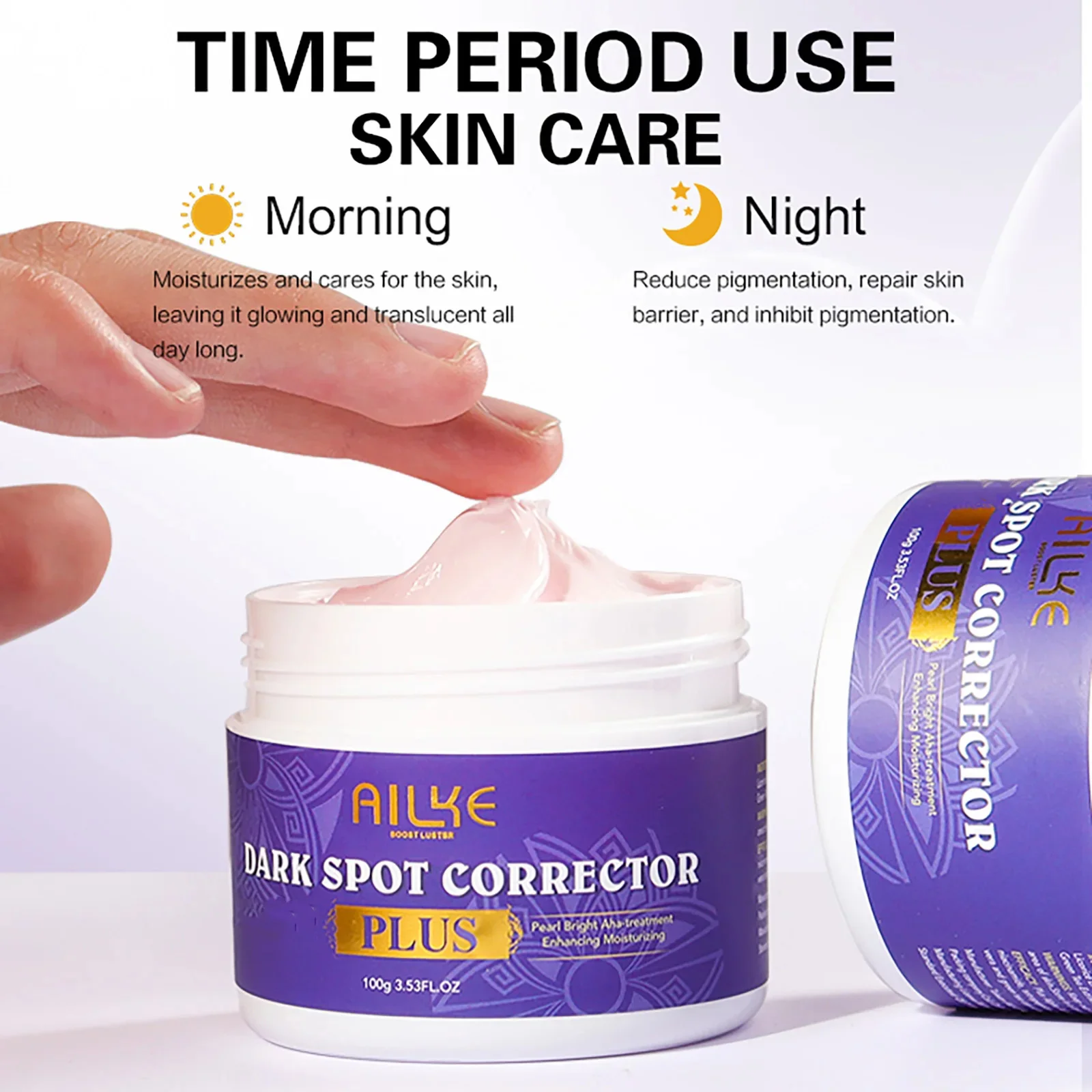 AILKE Double Glutathione PLUS Whitening Skin Care Set, Moisturizing, Reduce Dark Spots, Freckles, Melasma, Hyperpigmentation