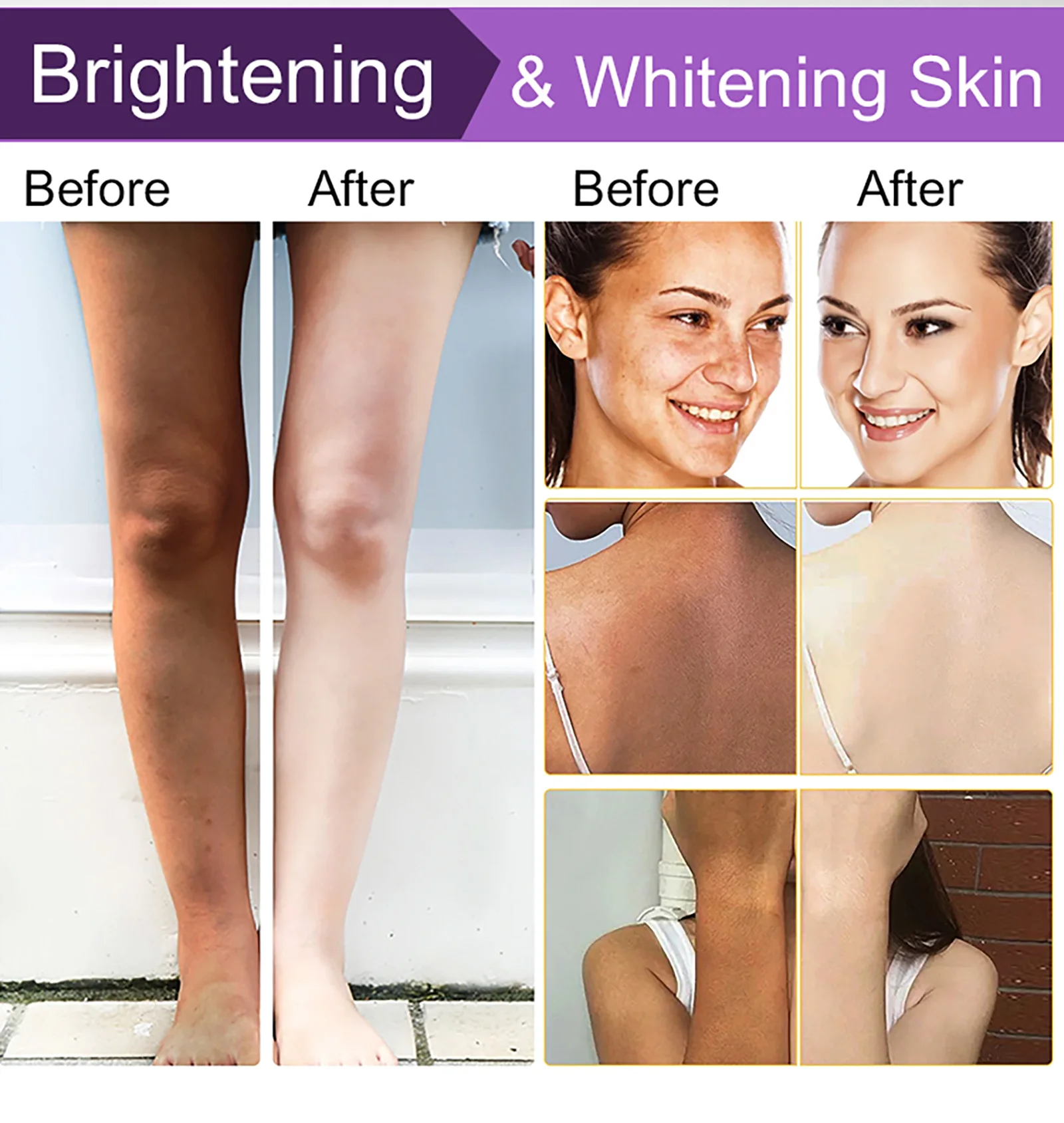 AILKE Double Glutathione PLUS Whitening Skin Care Set, Moisturizing, Reduce Dark Spots, Freckles, Melasma, Hyperpigmentation