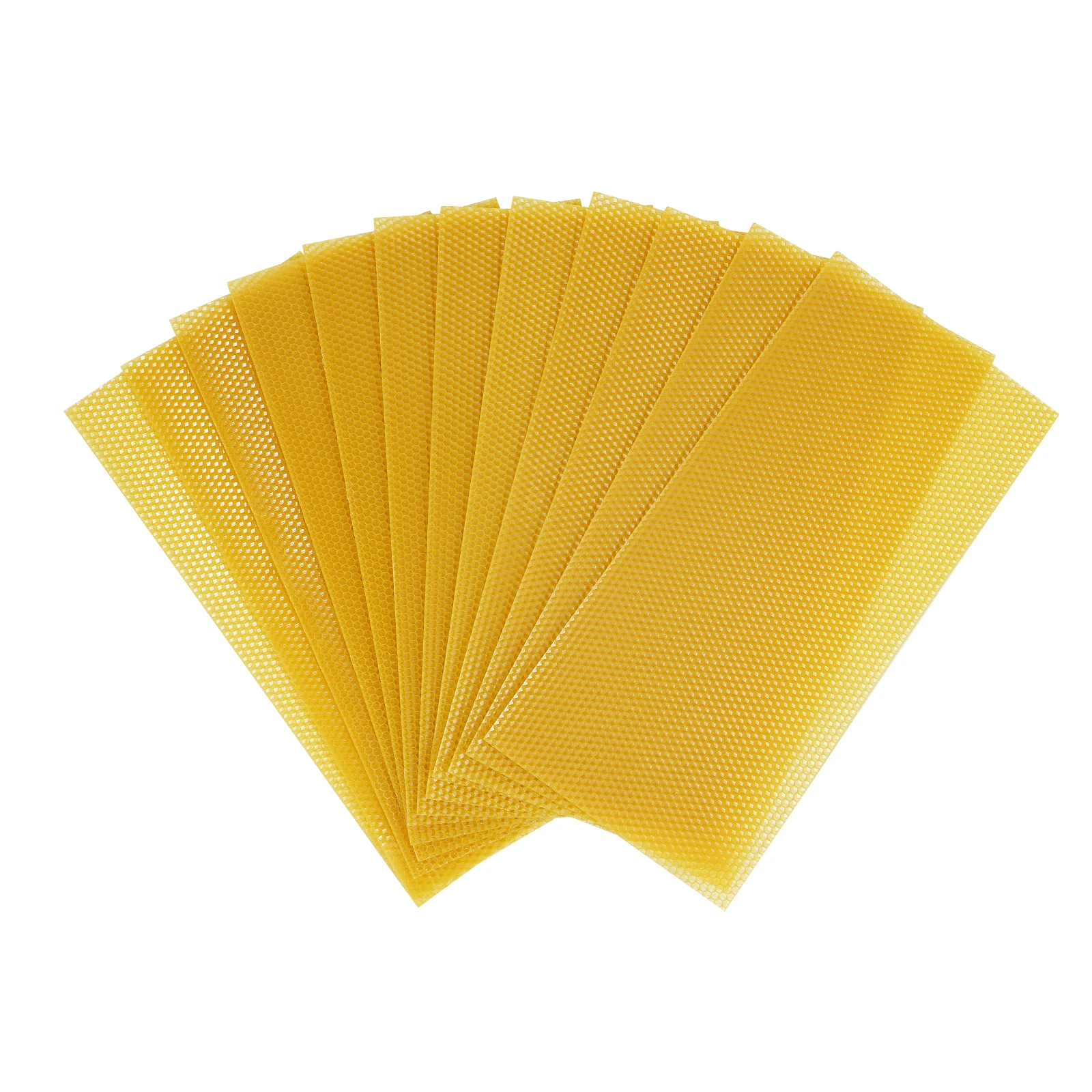 30-Pack Beeswax Foundation Sheets Natural Beeswax Hive Foundations Beekeeper's Starter Kit 7.68x16.34" Beekeeping Sheets for Increased Honey Production