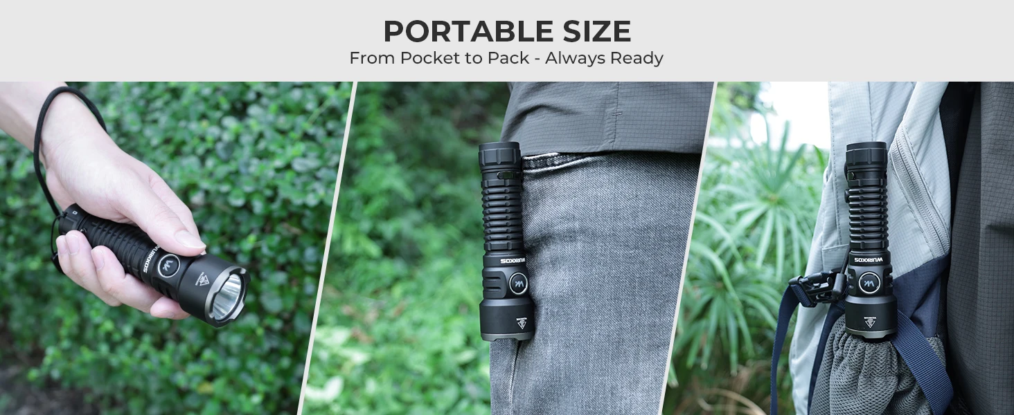 Wurkkos TS28 Upgrate Mini Tactical Flashlight Rechargeable & Charging output with Ultra Long Range Lighting for Local Delivery