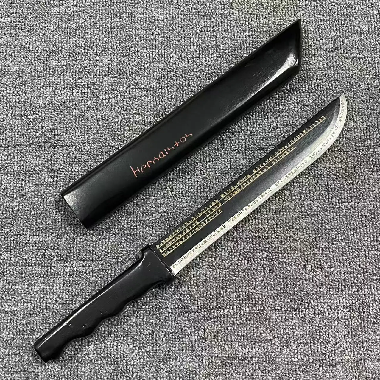 16inch Hestia Katana Dagger Anime DanMachi Cosplay Prop Sword Wooden Ninja Knife Real Size Japanese Katana Samurai Sabre Toy