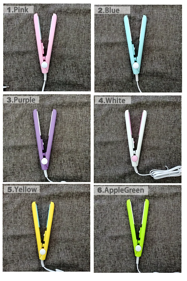 New Curling Iron Mini Hair Straightener Iron Ceramic Straightening Styling Tools Hair Curler Flat Iron Beard Straightener