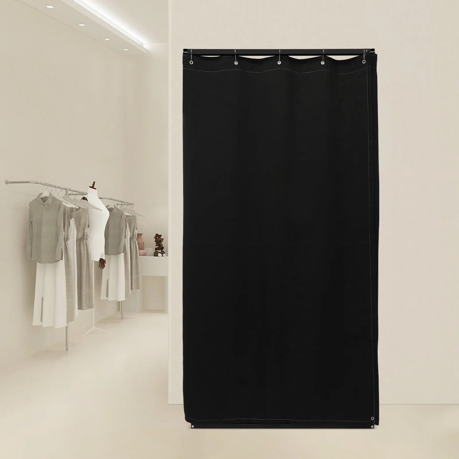 Portable Clothing Store Fitting Room, Curtain Changing Rooms, Private Room Divider, for Fit Room, Clothes Stores 100*100*200cm