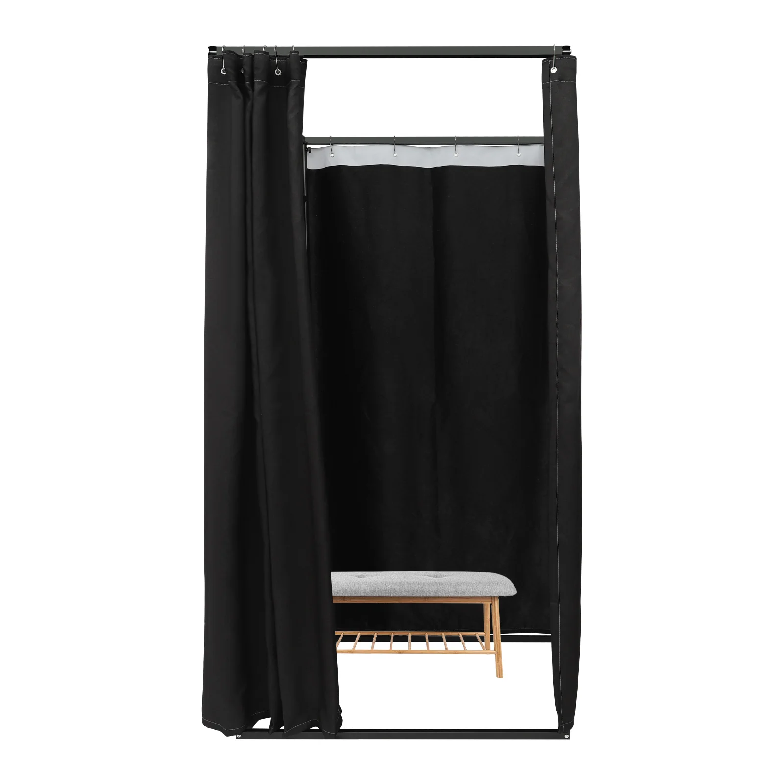 Portable Clothing Store Fitting Room, Curtain Changing Rooms, Private Room Divider, for Fit Room, Clothes Stores 100*100*200cm