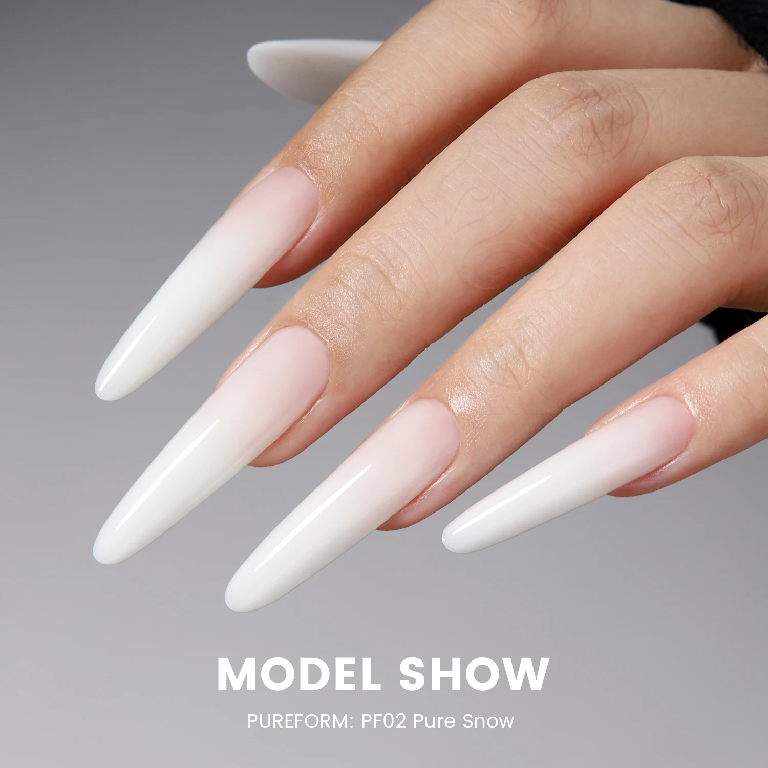 YOKEFELLOW PUREFORM Extension Gel Nail Polish 50g HEMA & TPO Free Milky White Poly Gel for Professional Salon Use PF02 Pure Snow