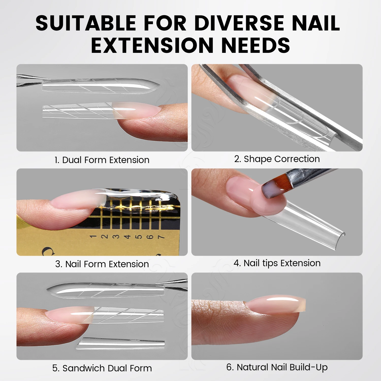 YOKEFELLOW PUREFORM Extension Gel Nail Polish 50g HEMA & TPO Free Milky White Poly Gel for Professional Salon Use PF02 Pure Snow
