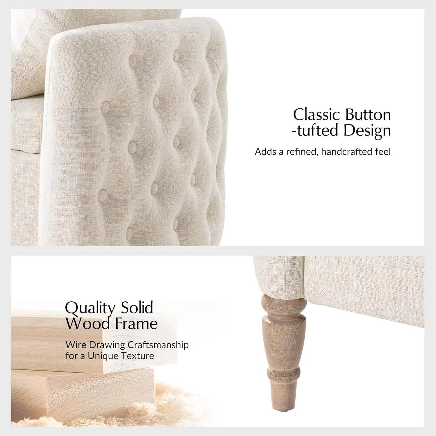 Storage Bench for Bedroom with Throw Pillows, 59" Large Bedroom Ottoman Bench with Solid Wood Frame, Comfy, Customized