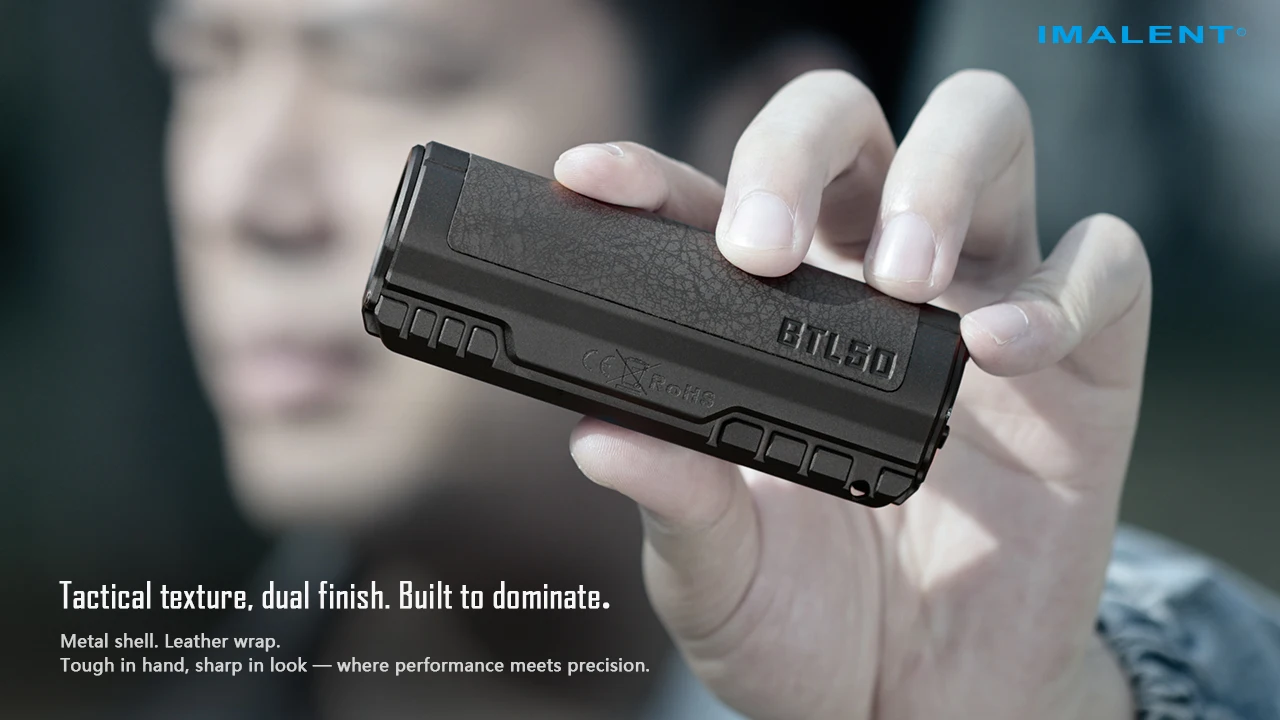 IMALENT BTL50 Electronic Focus Flashlight 3000LM 705M Range Portable EDC Tactical Fast Charging Waterproof for Patrol Hiking