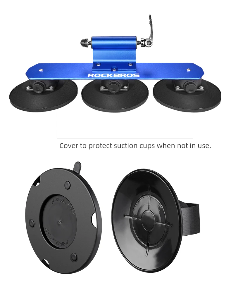 ROCKBROS Bicycle Car Racks Carrier Trunk Bike Roof-Top Rack Suction Cups Car Holder MTB Road Rack Quick Install Cycling Racks