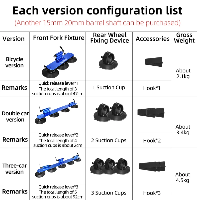 ROCKBROS Bicycle Car Racks Carrier Trunk Bike Roof-Top Rack Suction Cups Car Holder MTB Road Rack Quick Install Cycling Racks