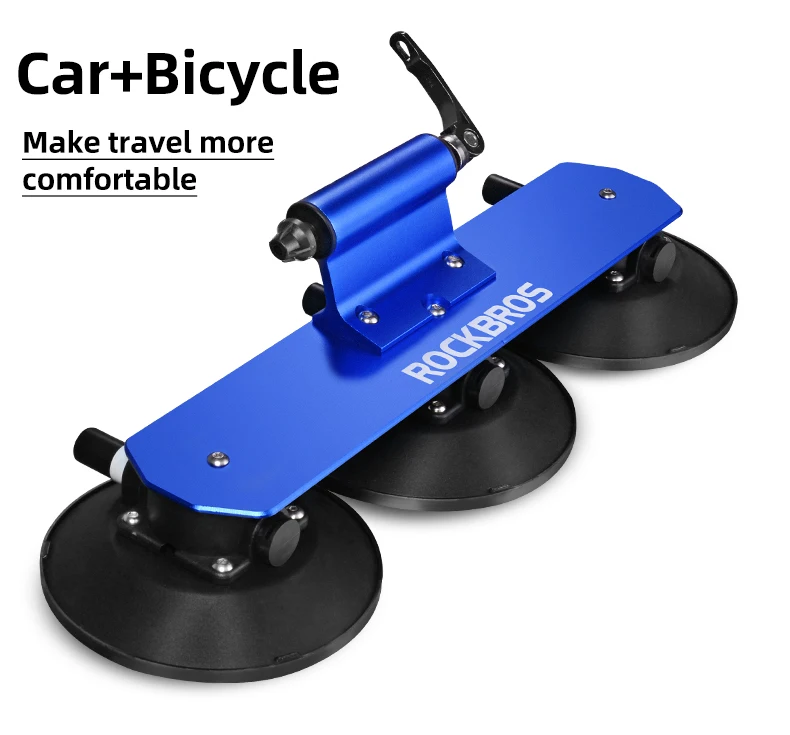 ROCKBROS Bicycle Car Racks Carrier Trunk Bike Roof-Top Rack Suction Cups Car Holder MTB Road Rack Quick Install Cycling Racks