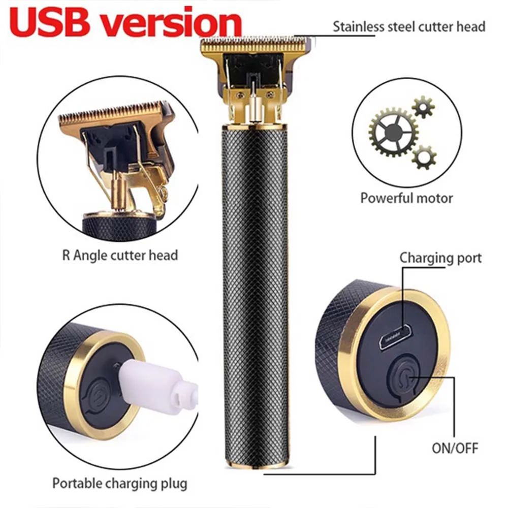 Professional Cordless Hair Clipper for Men Electric Barber Clipper & Trimmer Rechargeable Men's Hair Cutting Tools