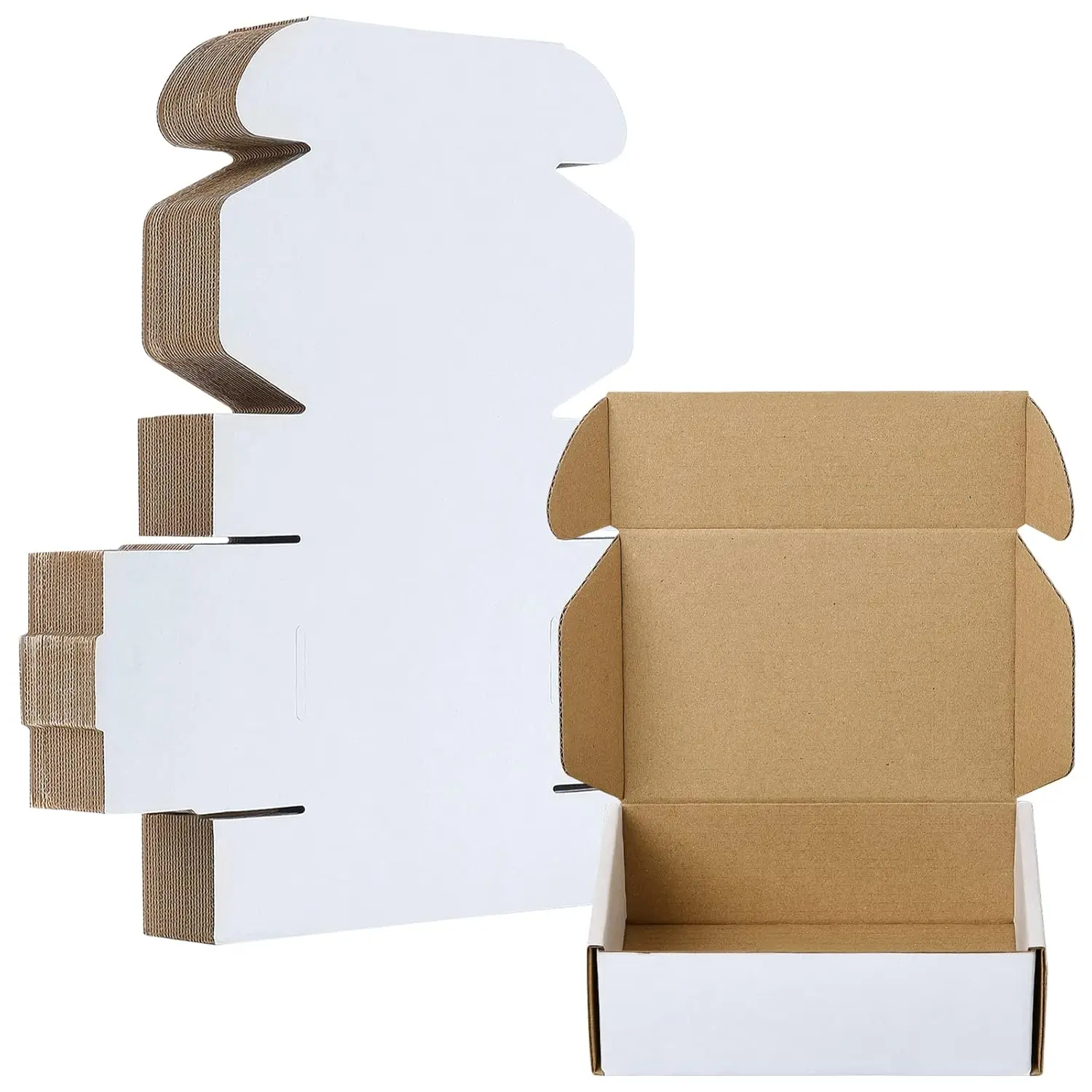 50pcs 6x4x2 Inches Black Small Shipping Boxes, Cardboard Corrugated Gift Mailer Boxes for Packaging Small Business Mailing Prese