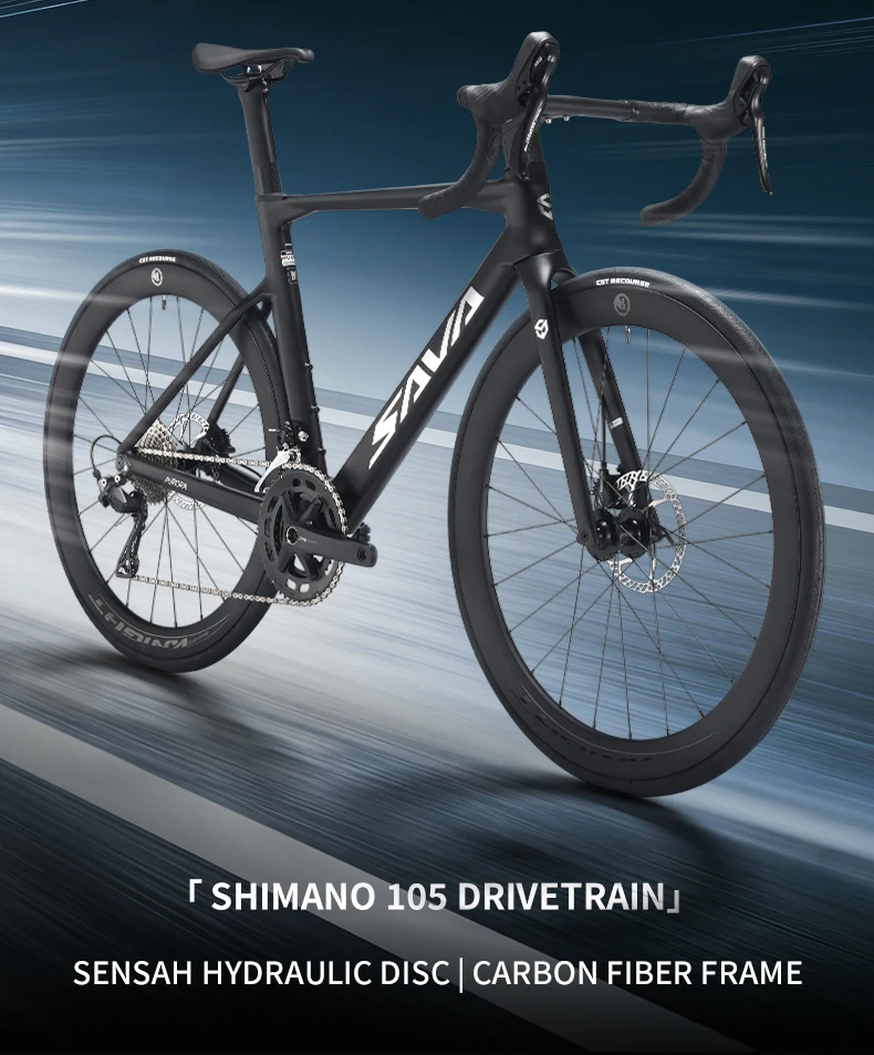 Ships from US SAVA A7L Carbon Fiber Road Bike with 7120 Kit 24 Speed Road Bike Race Bike 8.9kg International UCI Approved