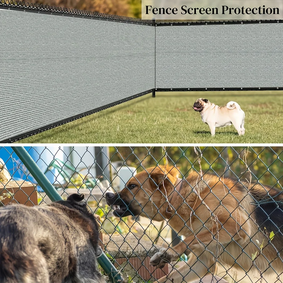 4/5/6/7/8ft Privacy Fence Screen,Privacy Net,Heavy Duty Fencing Mesh Shade Net Cover for Wall Garden Yard Backyard,Gray