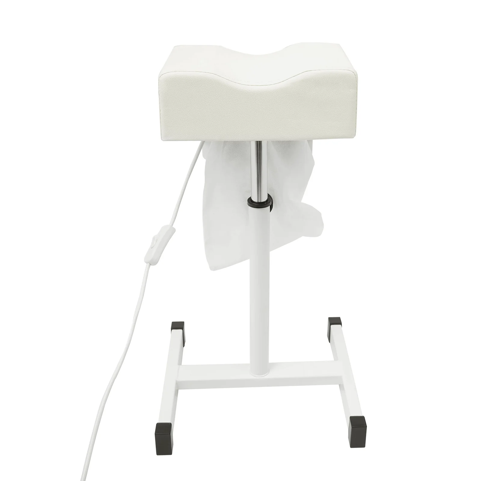 Professional Pedicure Stool Height Adjustable Manicure Chair Beauty Salon Spa Lift Stool Footrest Nail Bench w/Dust Cleaning Fan