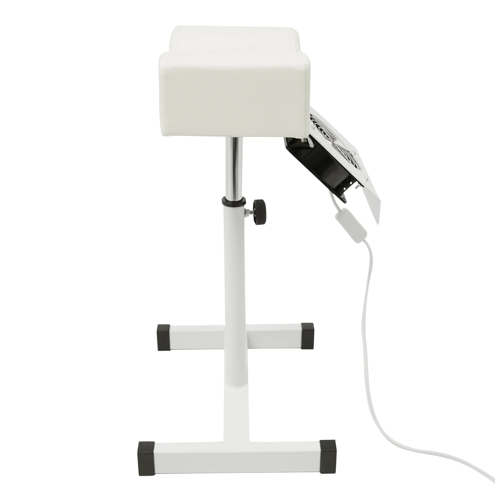 Professional Pedicure Stool Height Adjustable Manicure Chair Beauty Salon Spa Lift Stool Footrest Nail Bench w/Dust Cleaning Fan