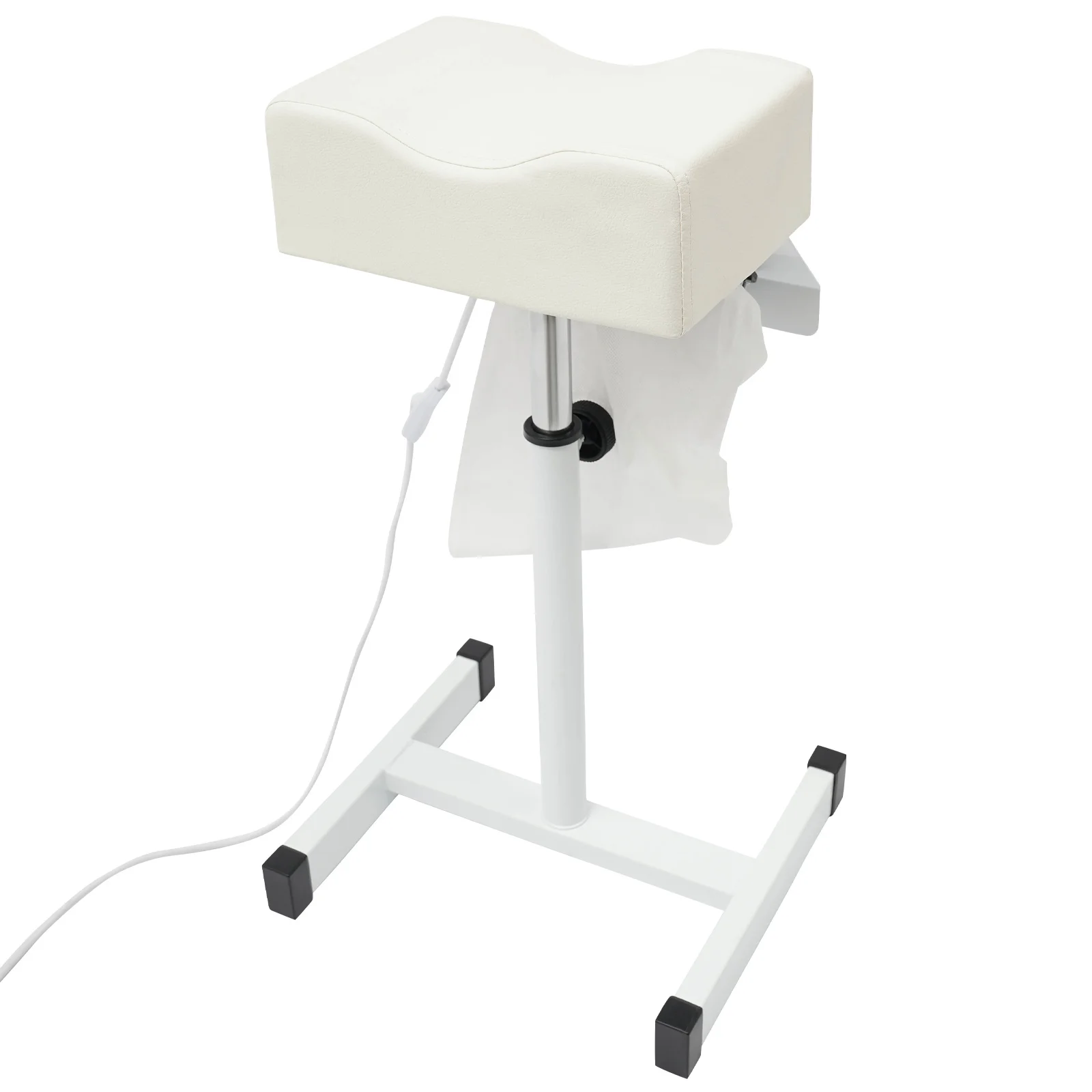 Professional Pedicure Stool Height Adjustable Manicure Chair Beauty Salon Spa Lift Stool Footrest Nail Bench w/Dust Cleaning Fan