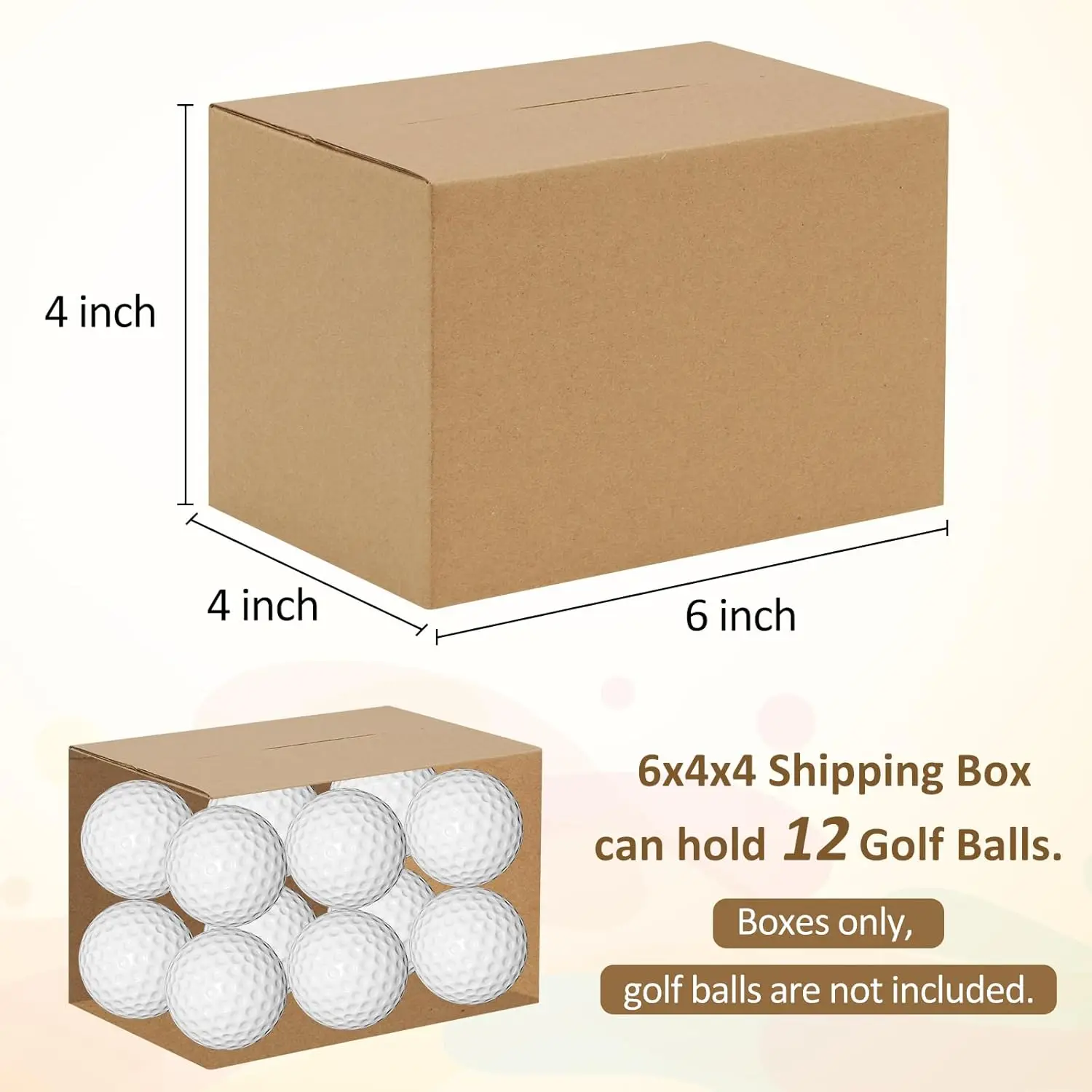 100Pack 6x4x4 Inch Corrugated Shipping Boxes, Small Cardboard Mailers for Packaging, Mailing, Moving, Storage,Small Business Use