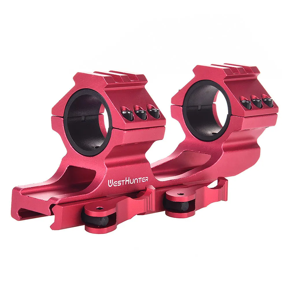 WestHunter Cantilever Picatinny Scope Mount 1"/30mm Tube Quick Release Sights Rings QD 20mm Rail Hunting Scope Accessories