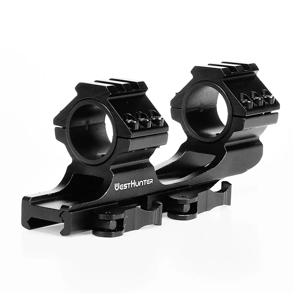 WestHunter Cantilever Picatinny Scope Mount 1"/30mm Tube Quick Release Sights Rings QD 20mm Rail Hunting Scope Accessories