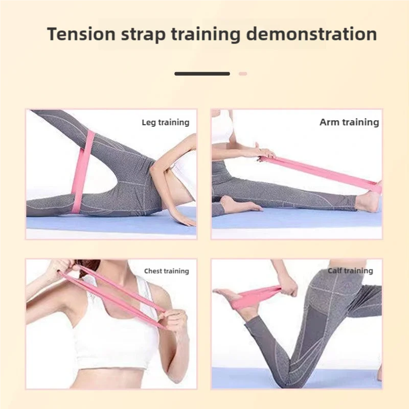 5 Pcs Resistance Loop Bands - Natural Latex Elastic Bands for Yoga Pilates Home Workout and Strength Training