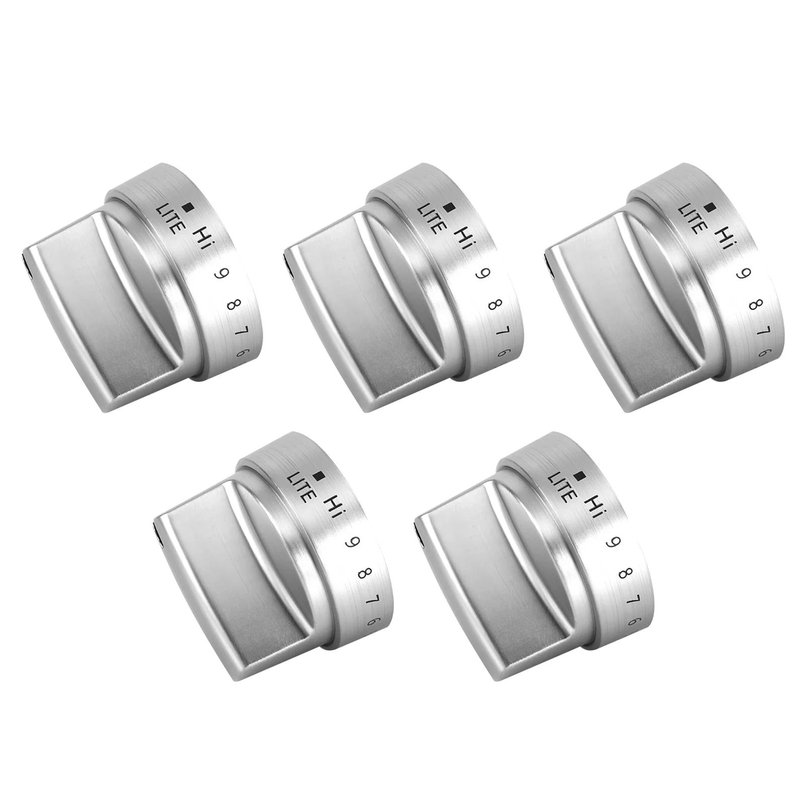5Pcs GE Stove Knob Replacement WB03X24818 AP5989029 PS11729081 4363588, Gas Range Cooktop Control Knobs For GE Brand