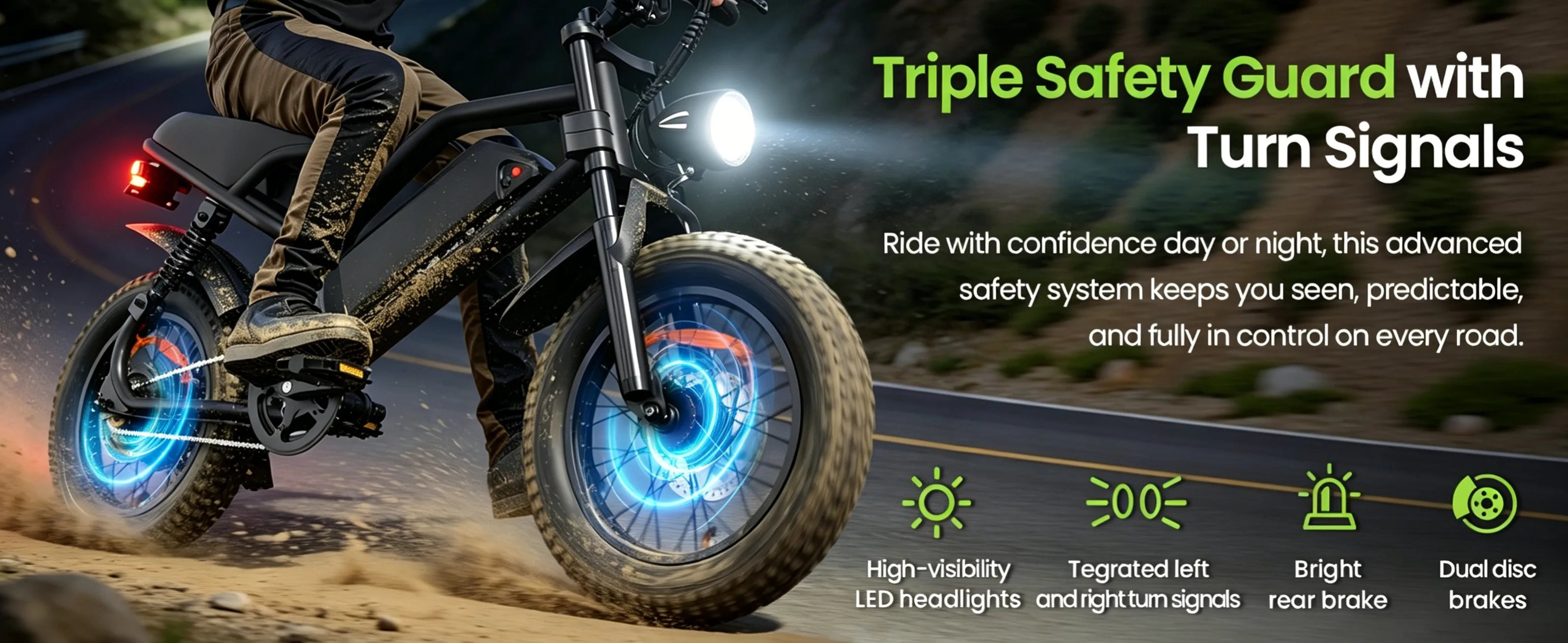 Spacewalk 16" Electric Bike for Adults/Teens, Peak 1500W & 65 Miles Long Range, 48V 15.6Ah Battery, Up to 28Mph, Full Suspension Fat Tire All-Terrain EBike on Mountains,Snow,Sand