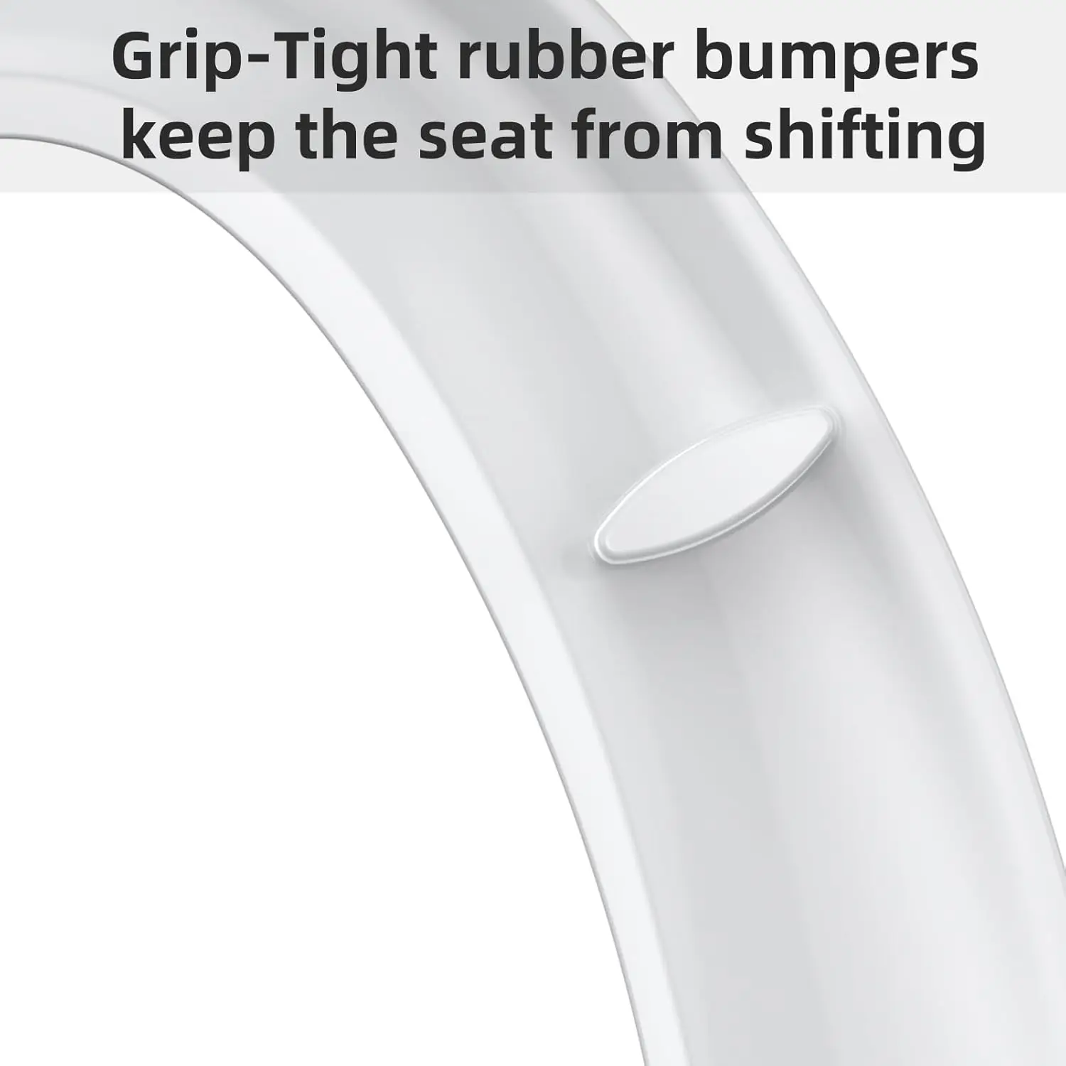 Toilet Seat (Optional Built-in Toddler Seat) Quiet Close, Non-Slip Bumpers White Potty Training Toilet Seat for Family Bathroom