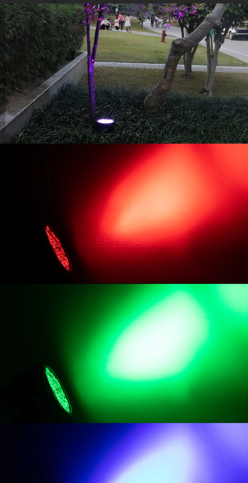 SHEHDS 1pcs LED Aluminum 18X18W Waterpoor/18X12W RGBW/18X18W Par Lighting DMX 512 DJ Disco Stage Light Christmas Decoration