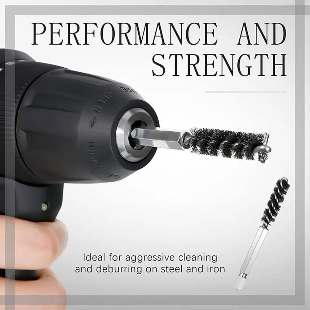 Golf Clubs Head Hosel Brush Electric Drill Wire Brush Hexagonal Rod Golf Iron Head Rust Remover Brush Golf Club Cleaning Polish