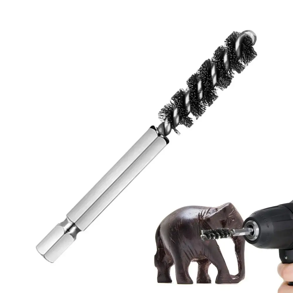 Golf Clubs Head Hosel Brush Electric Drill Wire Brush Hexagonal Rod Golf Iron Head Rust Remover Brush Golf Club Cleaning Polish