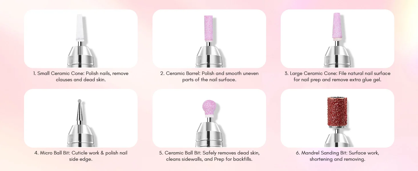 Makartt Professional Nail Drill, 35000RPM Rechargeable Efile with Coreless Motor, Nouvella Electric Nail Filer Machine