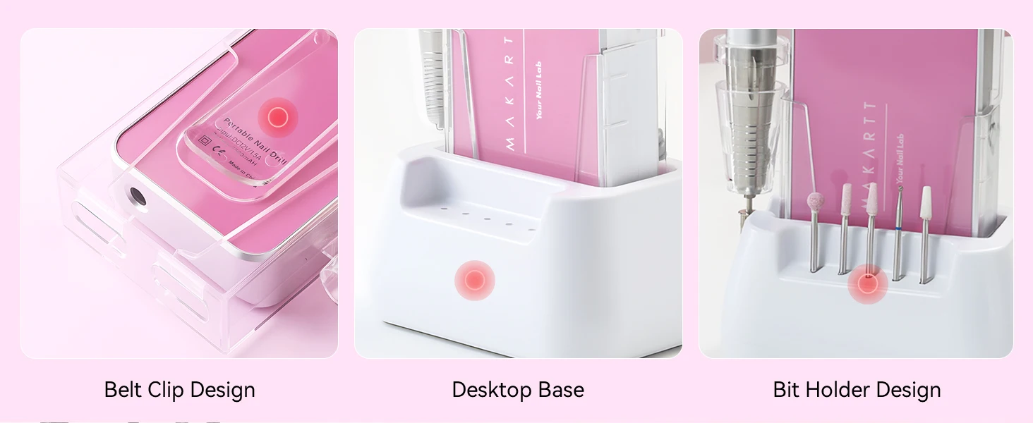 Makartt Professional Nail Drill, 35000RPM Rechargeable Efile with Coreless Motor, Nouvella Electric Nail Filer Machine