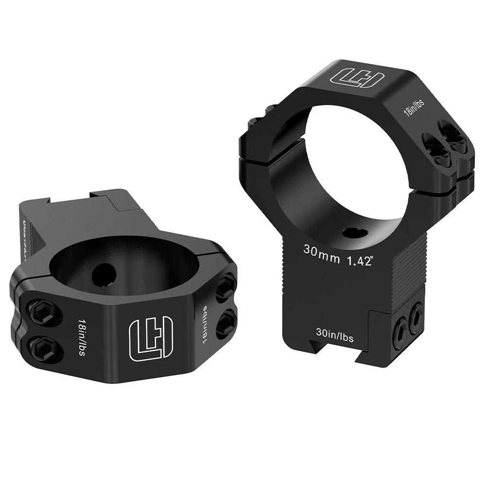 WestHunter Black 11mm Dovetail Scope Mounts 30MM / 34MM Tube High Profile Scope Rings Hunting Accessories