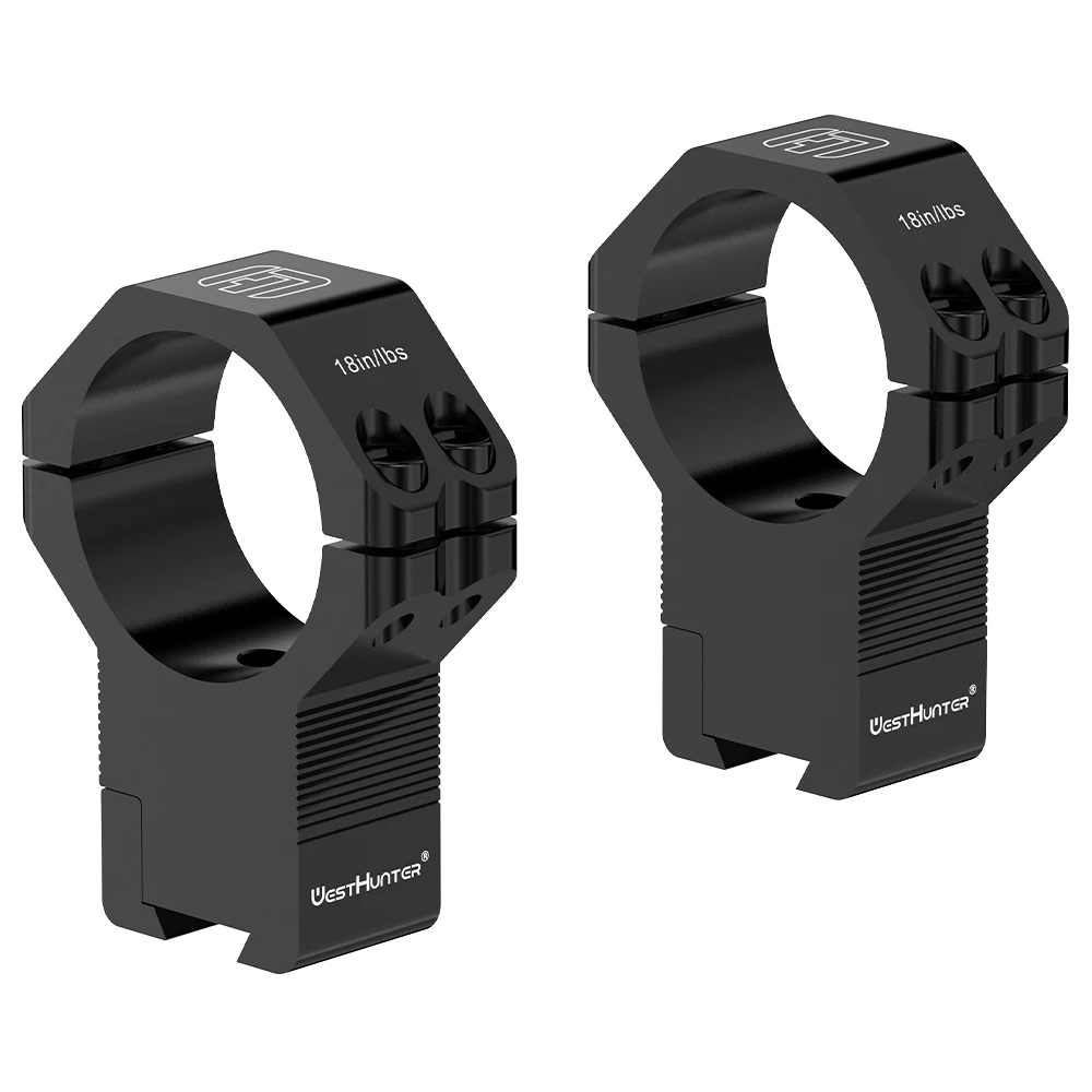 WestHunter Black 11mm Dovetail Scope Mounts 30MM / 34MM Tube High Profile Scope Rings Hunting Accessories