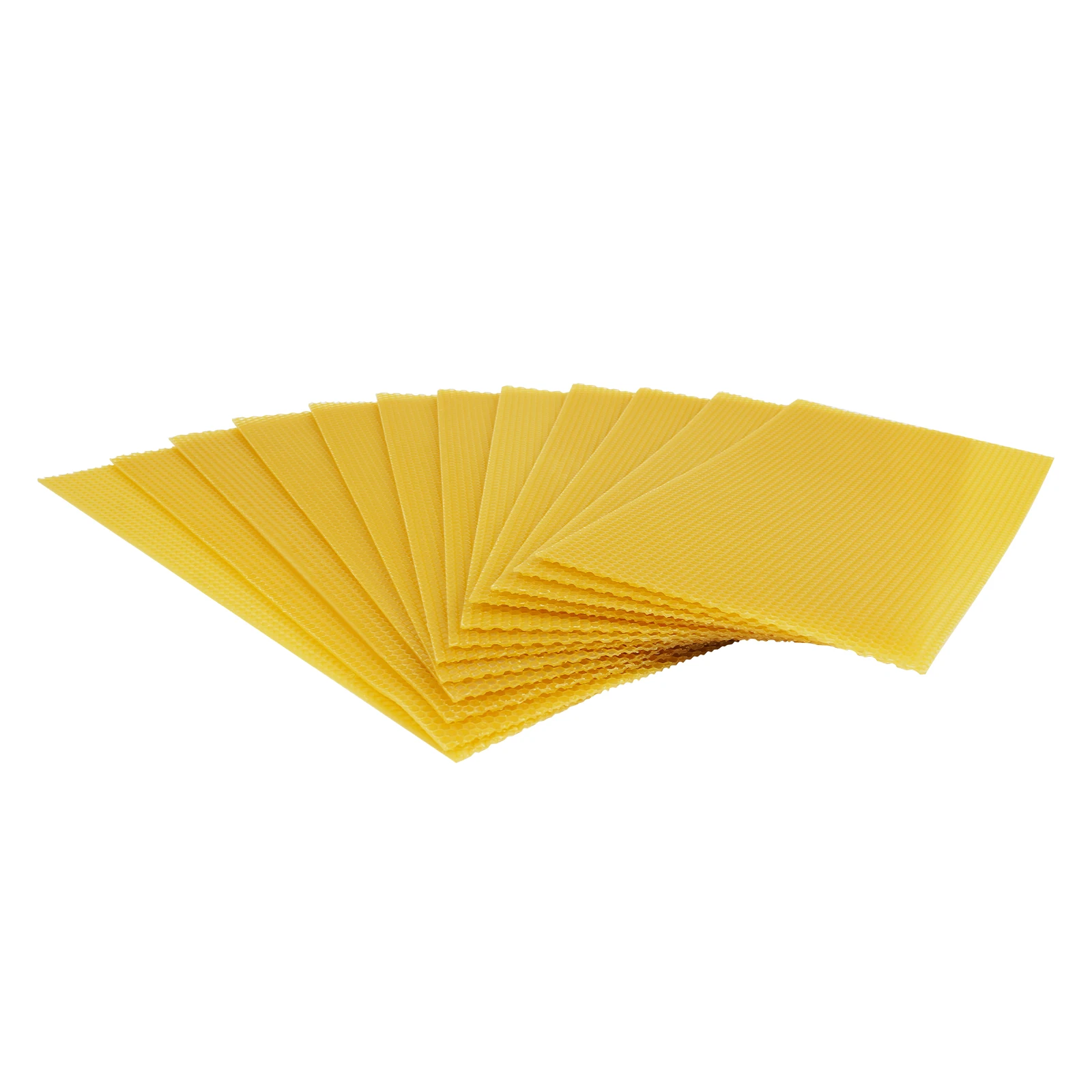 Beeswax Sheets 30PCS 19.5x41.5cm, Wax Foundation for Bee Frames, Natural Beehive Foundation for Honey Production