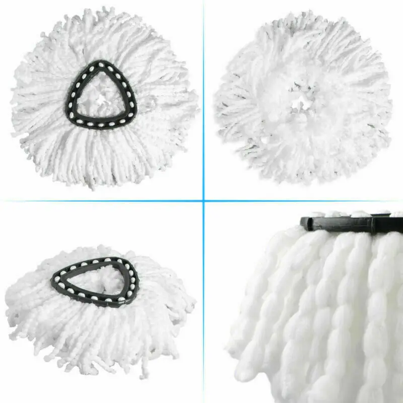 Easy Wring and Clean Floor Mop Turbo Microfibre 2in1 Replacement Refill Mop Head Accessory Home Cleaning Tools