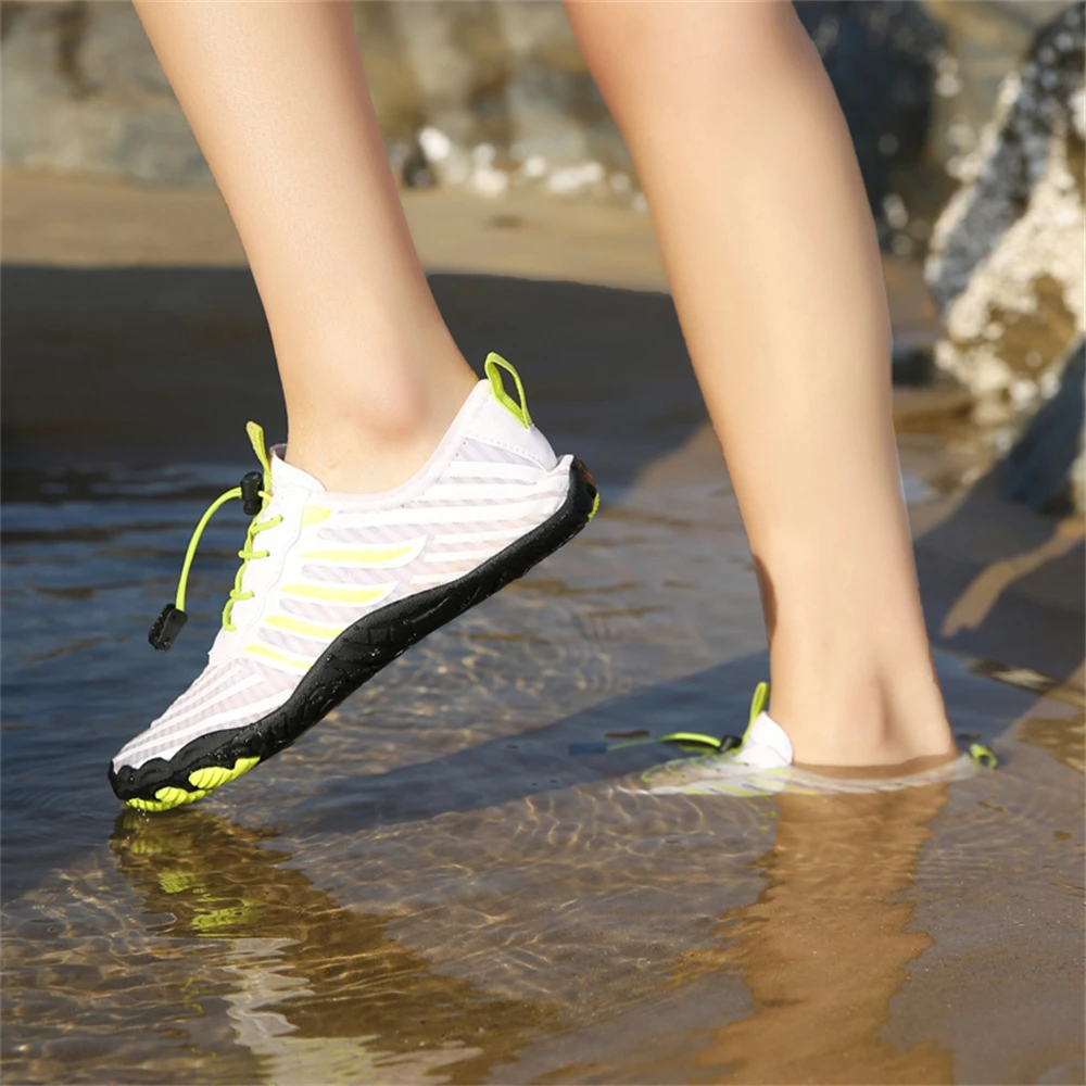 Men Water Shoes Beach Barefoot Swimming Surfing Seaside Aqua Shoes Upstream Wading Sneakers Gym Fitness Hiking Walking Footwear